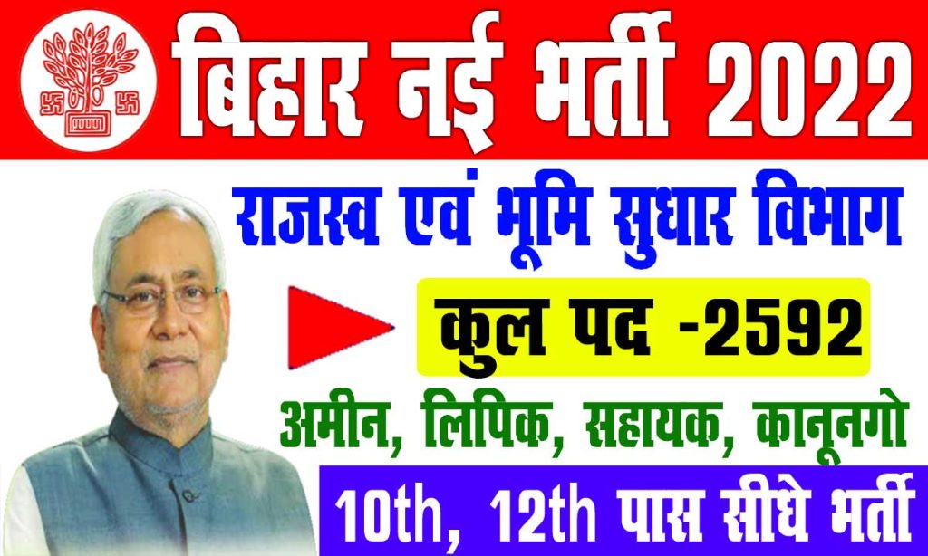 Bihar amin vacancy 2022