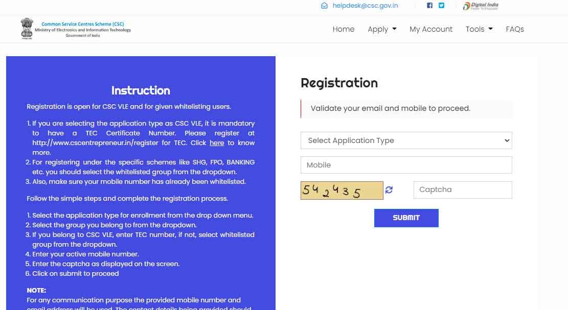 Csc registration 2023 kaise kare