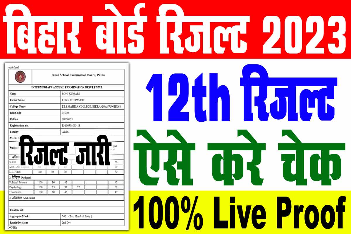 Bihar Board Inter Result 2023