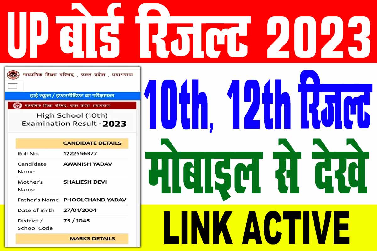 UP Board 10th Result 2023