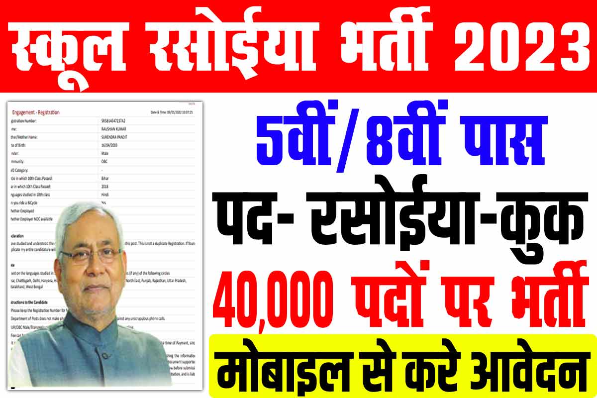 Bihar School Rasoiya Recruitment 2023