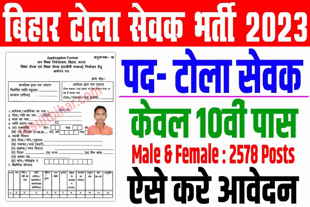 Bihar Tola Sevak Vacancy 2023