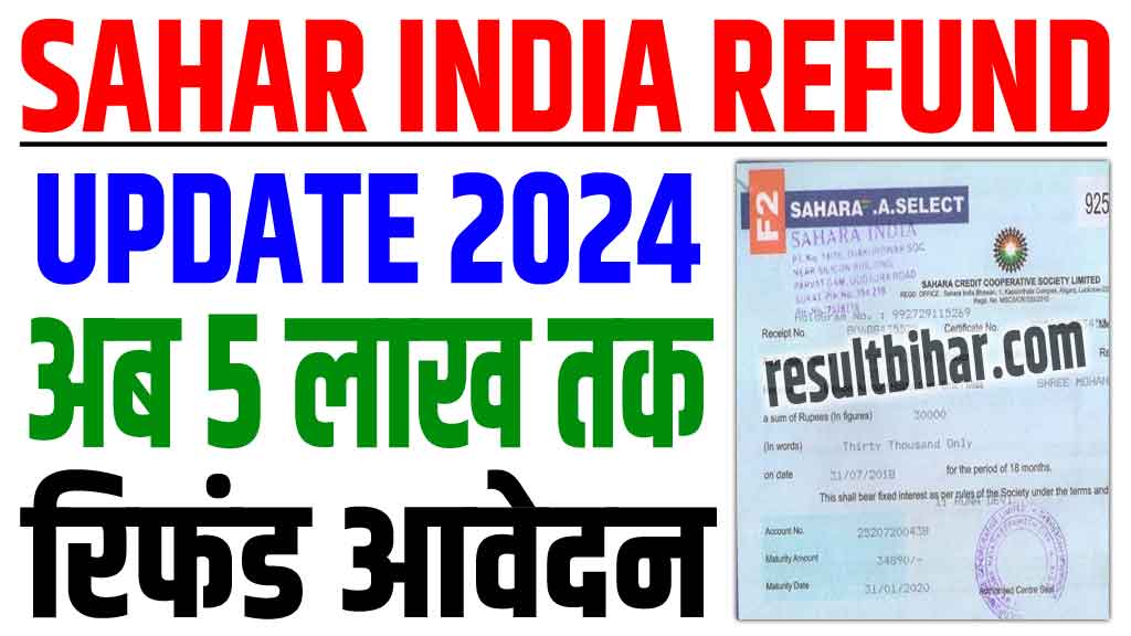 Sahara India Refund Update 2024