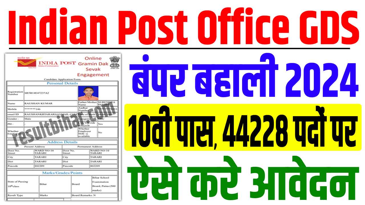 Indian Post Office GDS Vacancy 2024