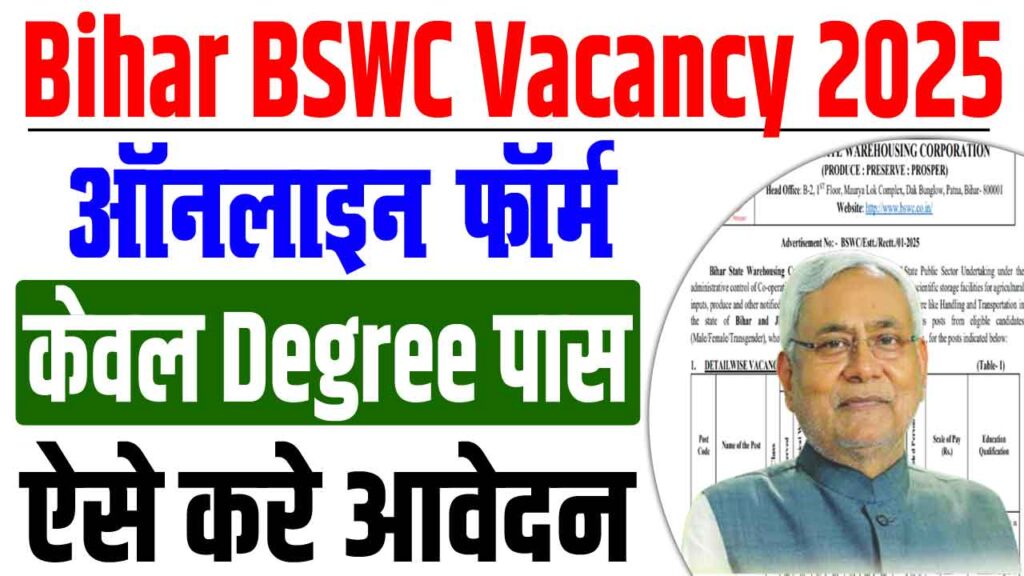 Bswc vacancy 2025