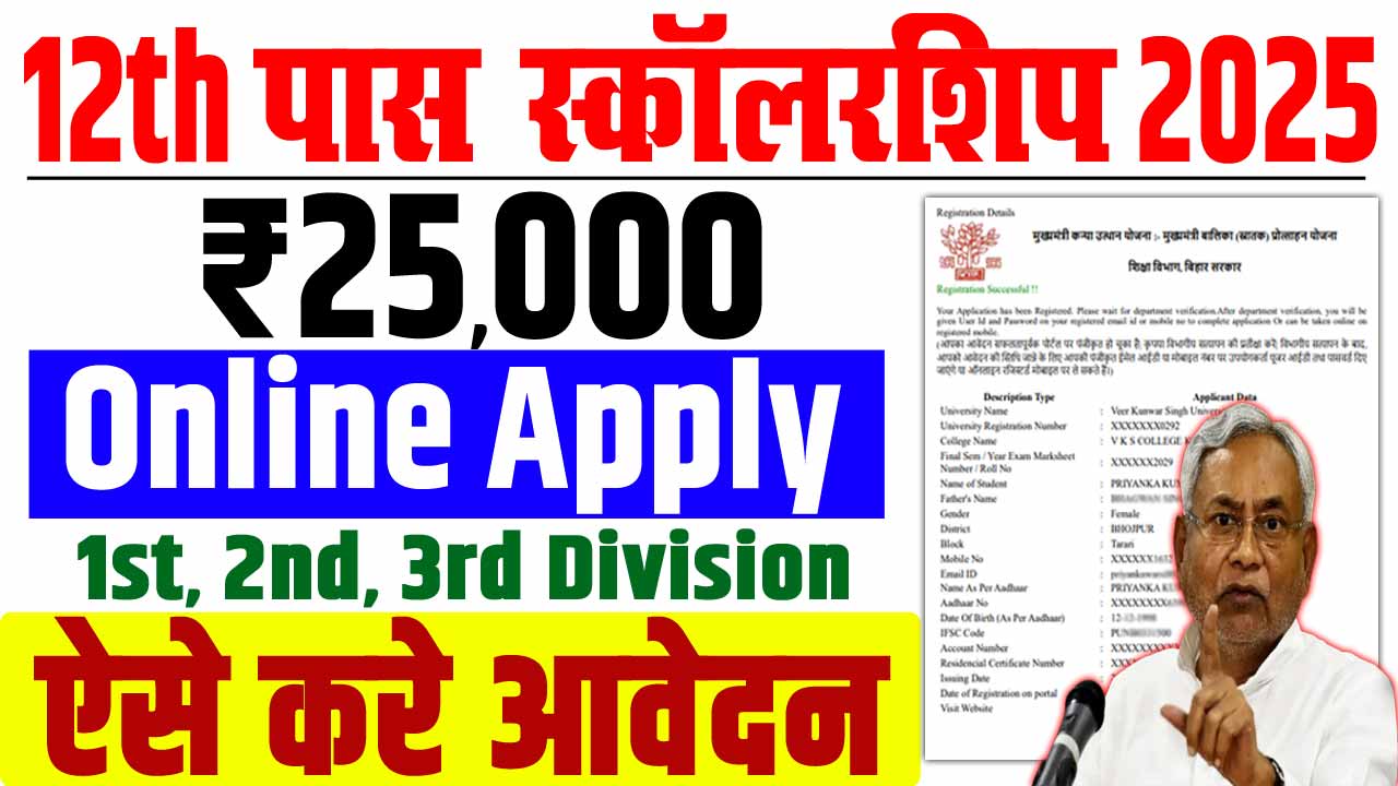Bihar Board Inter Pass Scholarship 2025