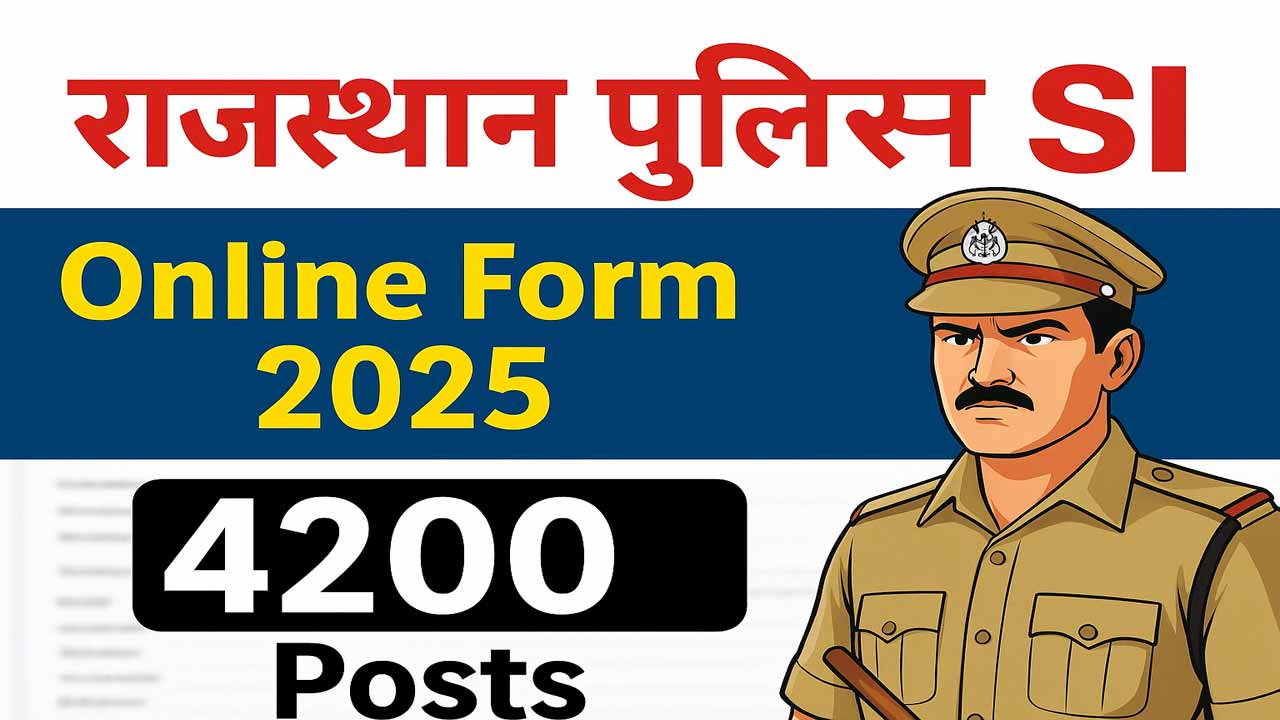 Rajasthan Police SI Recruitment 2025